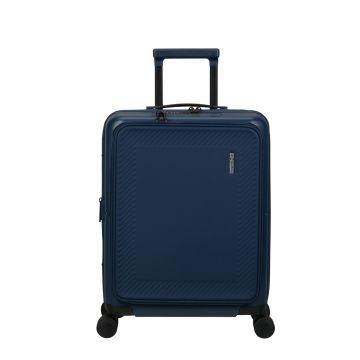American Tourister Dashpop Spinner 55/20 Expandable Frontloader Mindight Blue