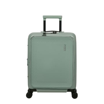 American Tourister Dashpop Spinner 55/20 Expandable Frontloader Iceberg Green
