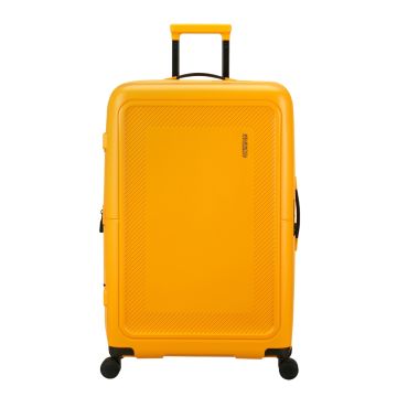 American Tourister Dashpop Spinner 77/28 Expandable TSA Golden Yellow